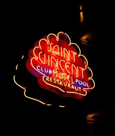 Hotel Saint Vincent Neon Sign